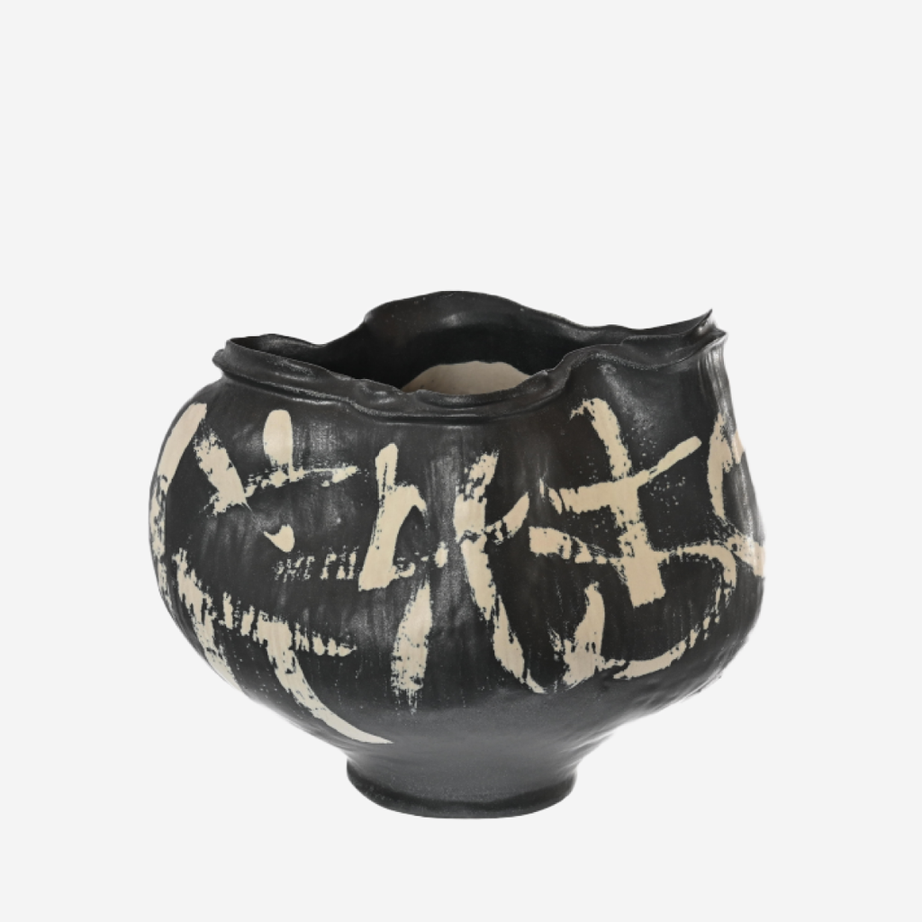 Coal Shodo Vase - Bloom
