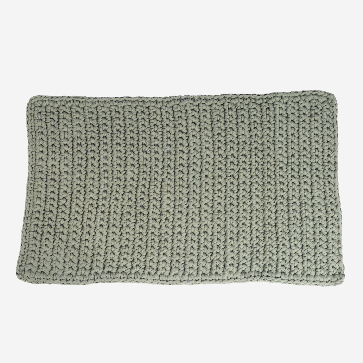 Cotton Crochet Bathmat - Khaki