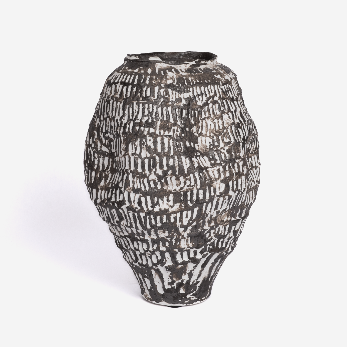 Monochrome Strokes Vase