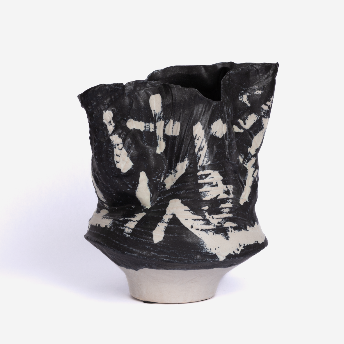 Coal Shodo Vase - Irregular