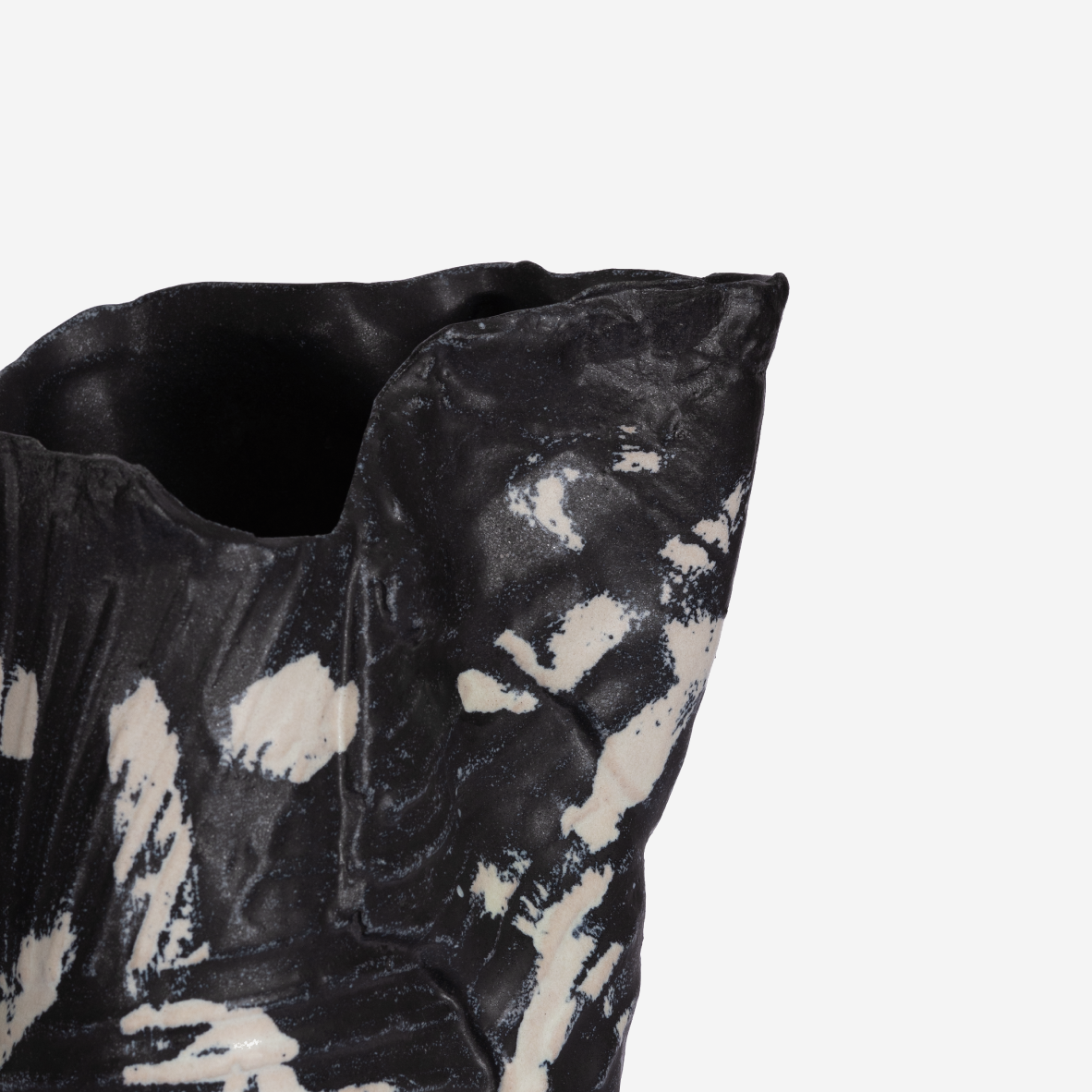 Coal Shodo Vase - Irregular
