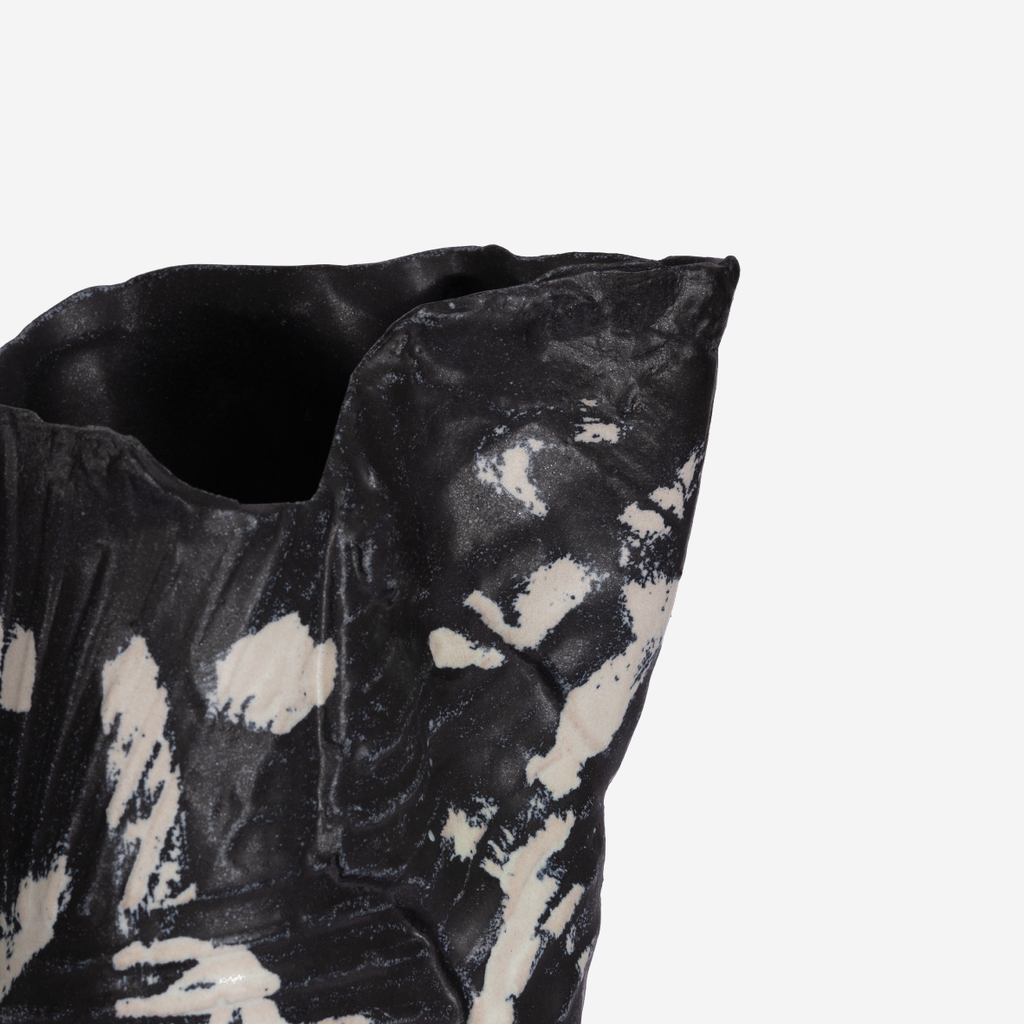 Coal Shodo Vase - Irregular