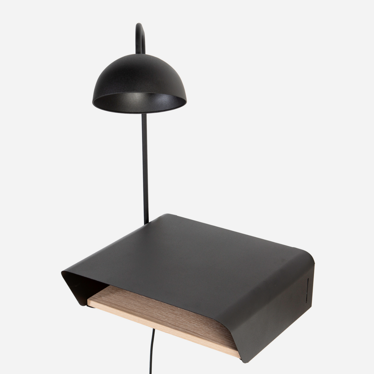 Stockholm Wall Mounted Bedside Table & Lamp