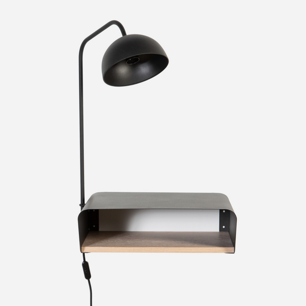 Stockholm Wall Mounted Bedside Table & Lamp