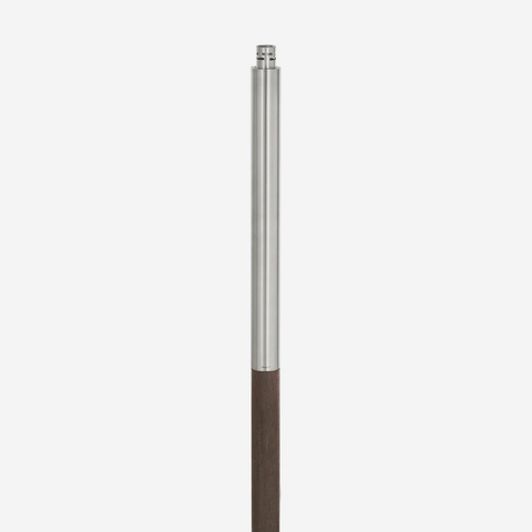 Garden Torch With Concrete Base - Wood