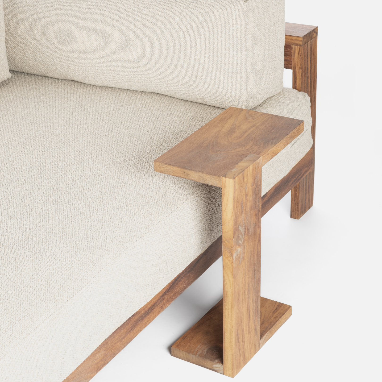 Kumo Outdoor Sofa Table - Solid Iroko