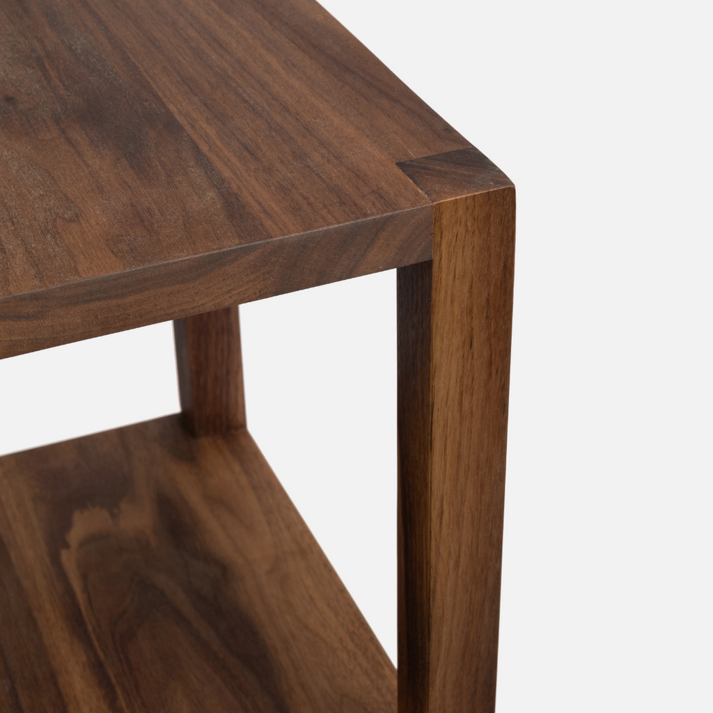 Tetsu Sofa Shelf - Solid Walnut