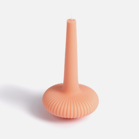 Sculpted Vase Candle - Blush Pink