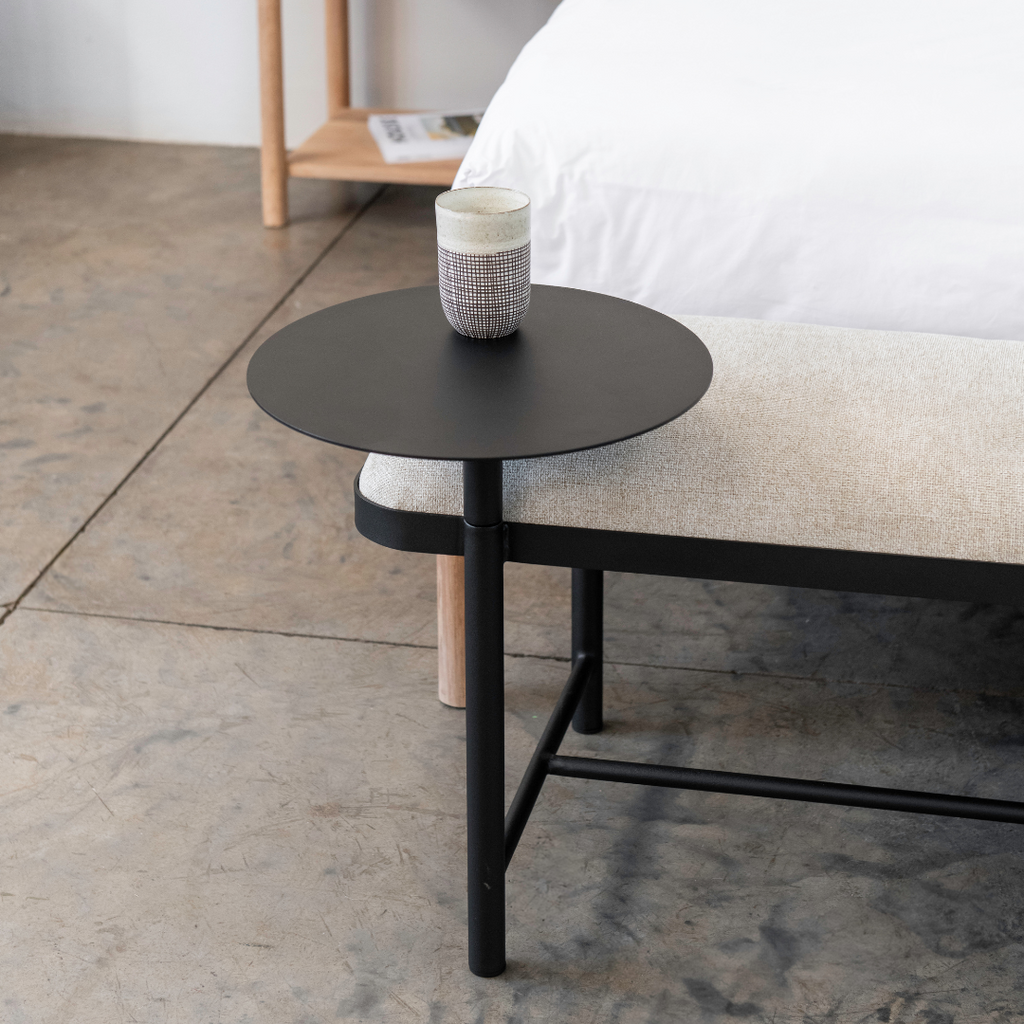 Malmo Bench + Oslo Headboard Combo - Light Stone