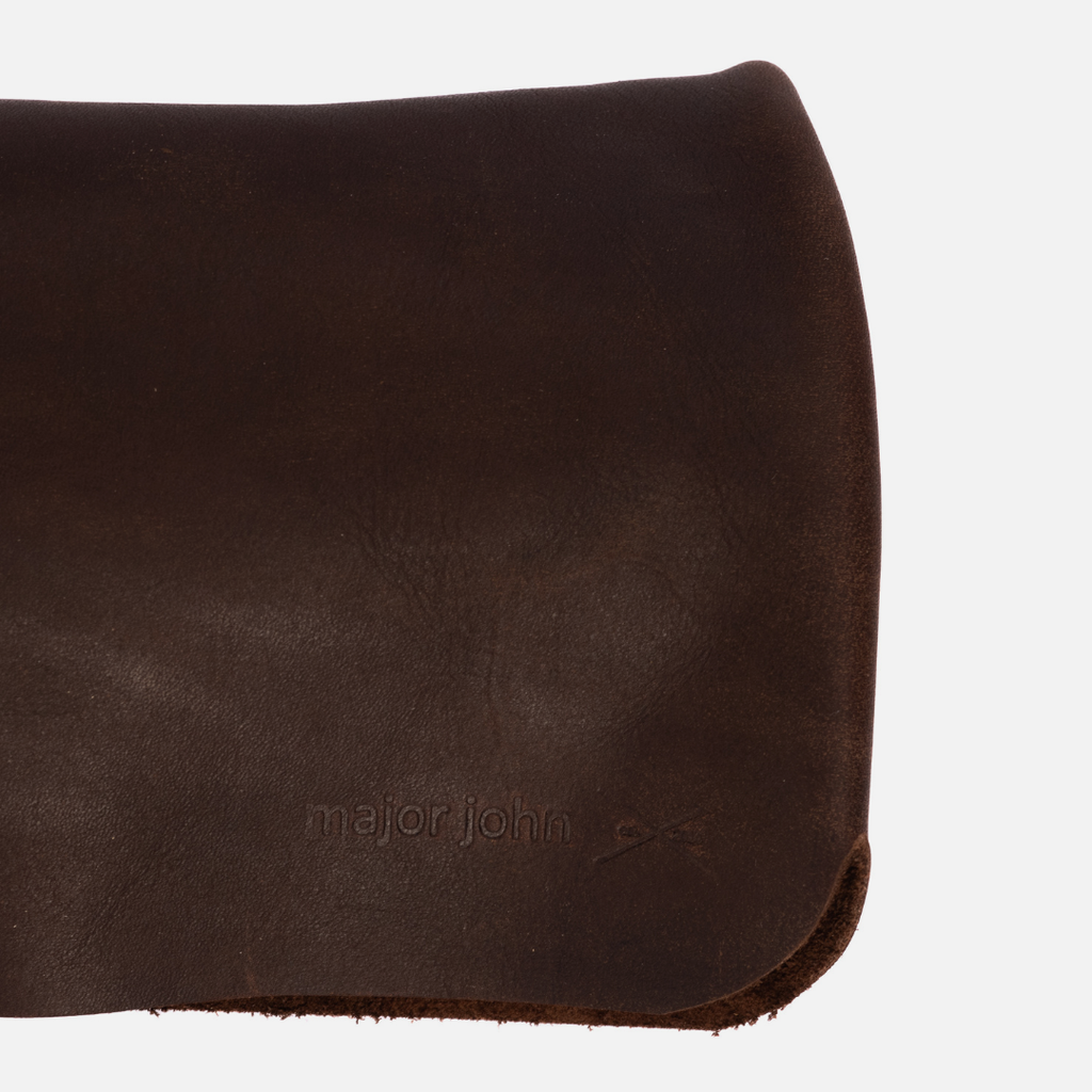 Leather Knife Roll - Chocolate