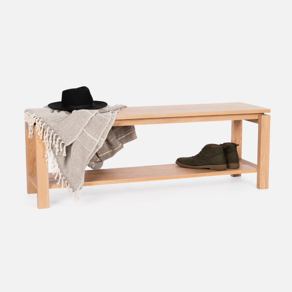 Harlow Solid Oak Bench / Coffee Table
