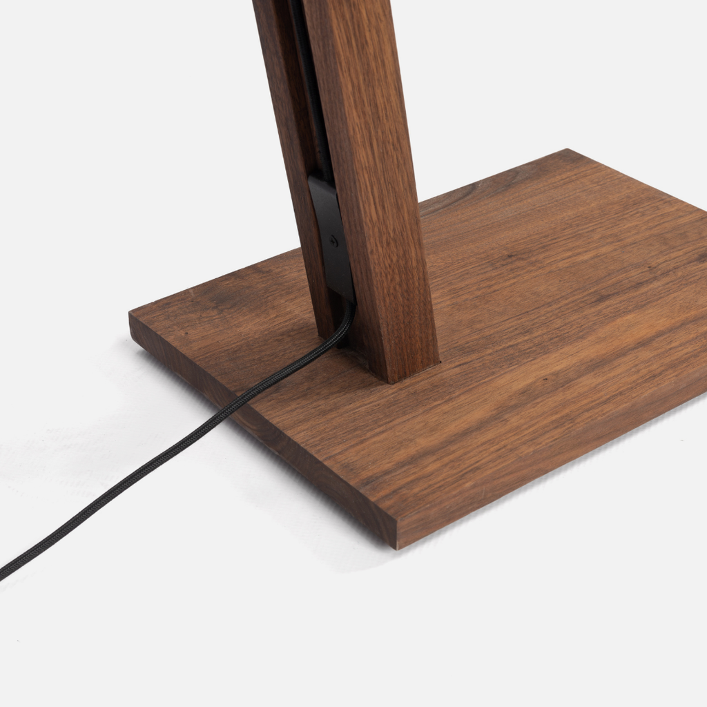 Tetsu Floor Lamp - Walnut / Black Mesh