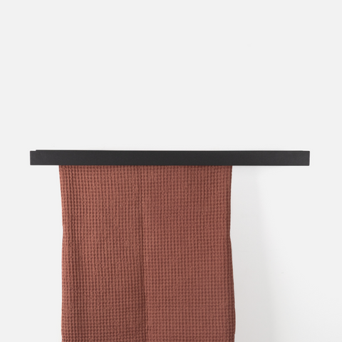 I-Beam Twin Towel Rail - Black