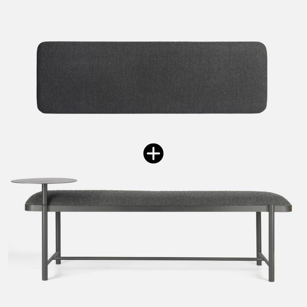 Malmo Bench + Oslo Headboard Combo - Midnight