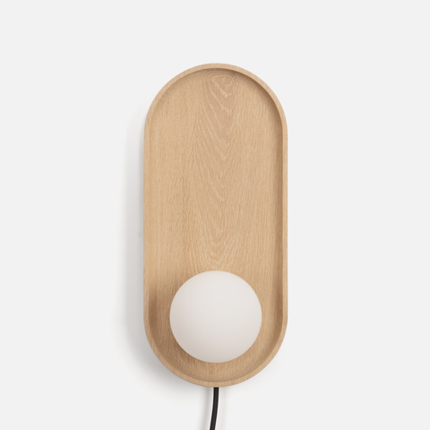 Luna Wall Lamp - Natural Oak