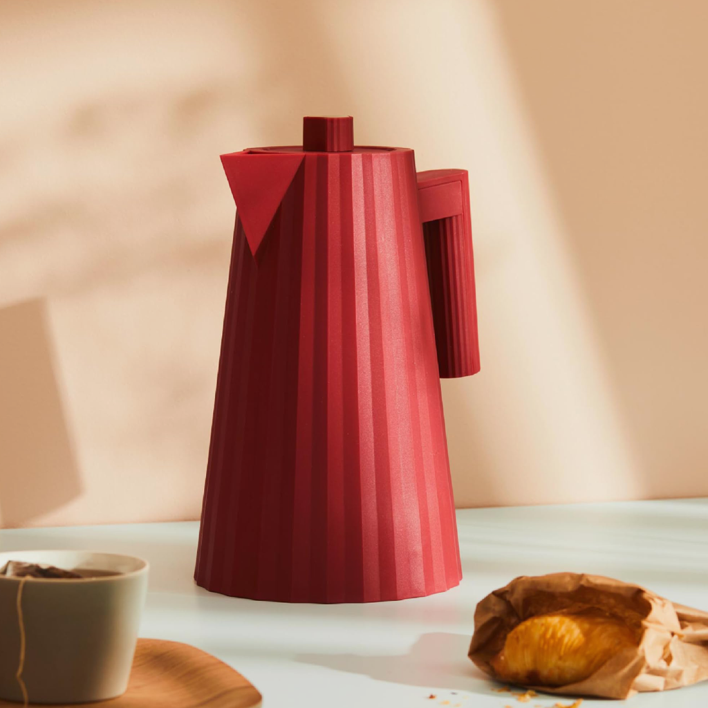 Alessi Plisse Electric Kettle 1.7L - Red