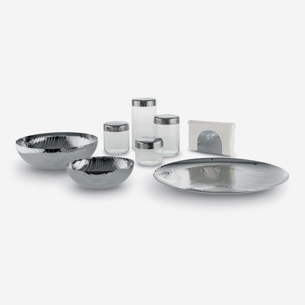 Alessi Veneer Glass Jars