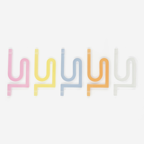 Frosted Resin Wall Hooks