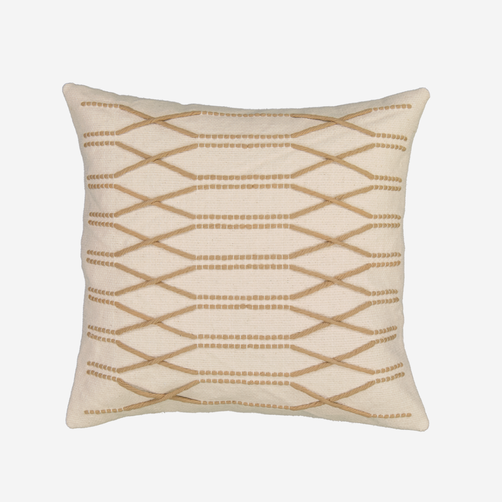 Scatter Cushion - Dark Stone Diagonals