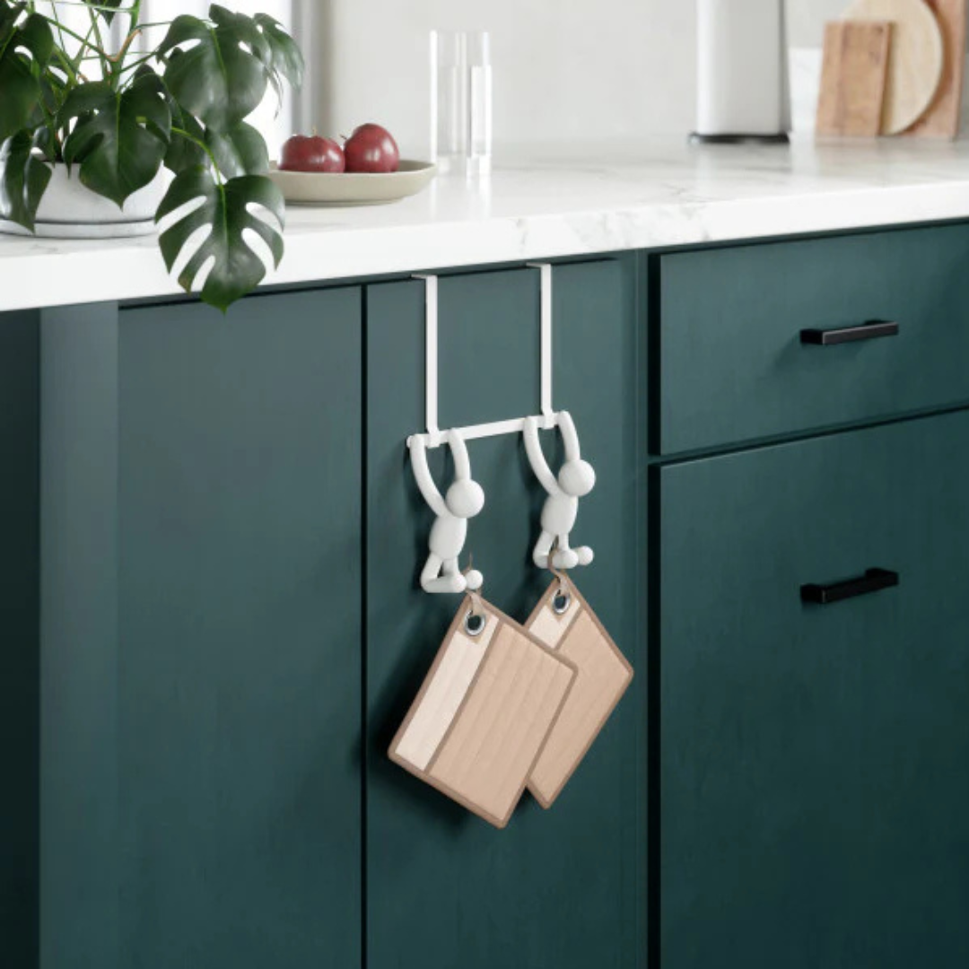 Buddy 2 Over The Door Hook - White