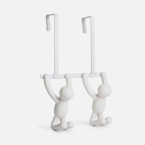 Buddy 2 Over The Door Hook - White