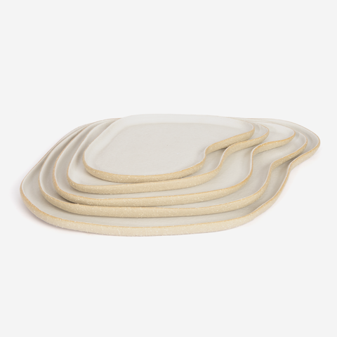 Contour 5 Piece Platter Set - Matte White