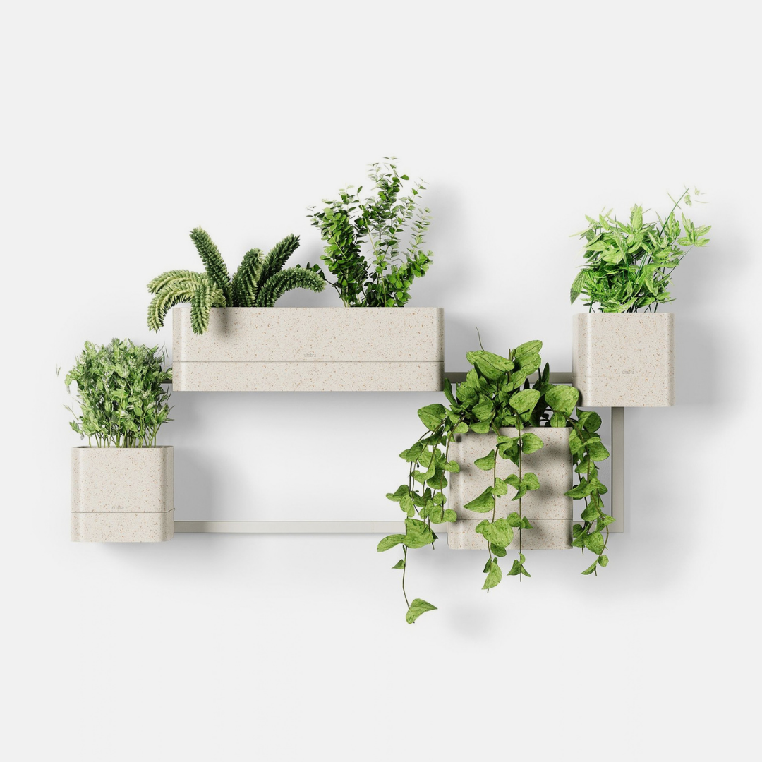 Cubiko Wall Planter - White