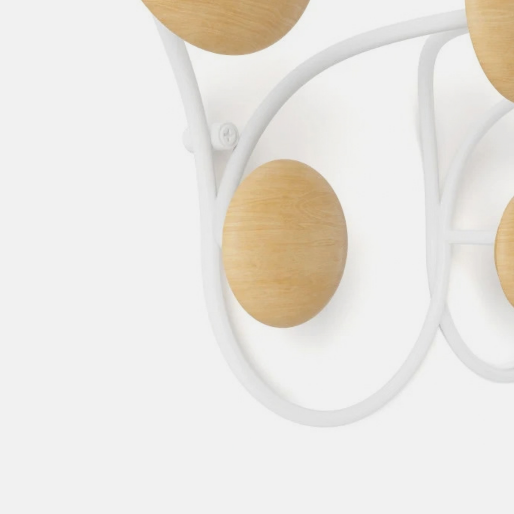 Dotsy 7 Hook - White & Natural