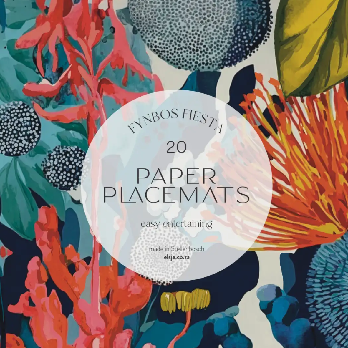 Paper Placemats - Fynbos Fiesta