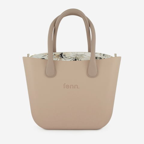 Original Handbag - Sand - Feathers Inner - Light Stone Handles