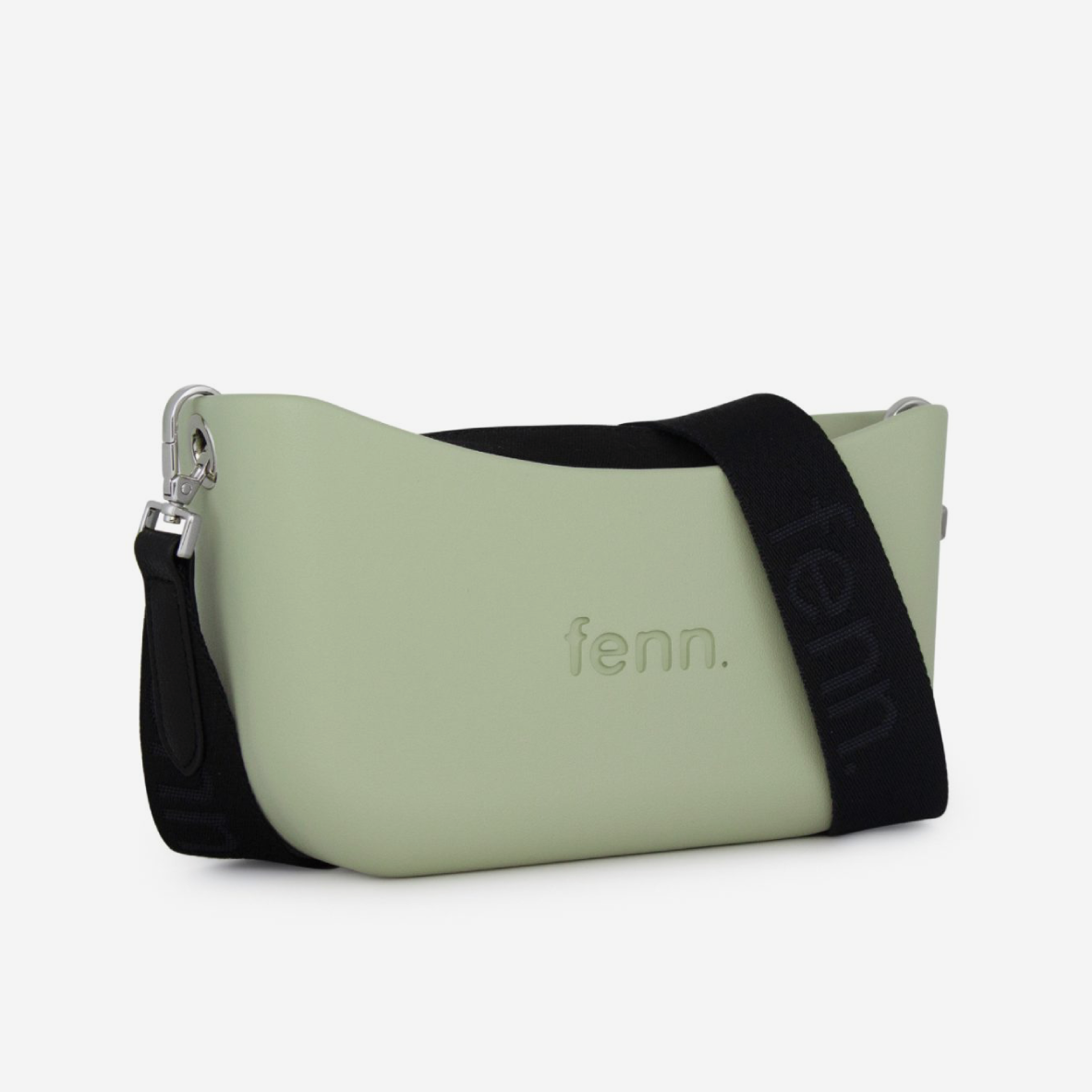 Classic Handbag - Pastel Green - Black Inner - Black Strap