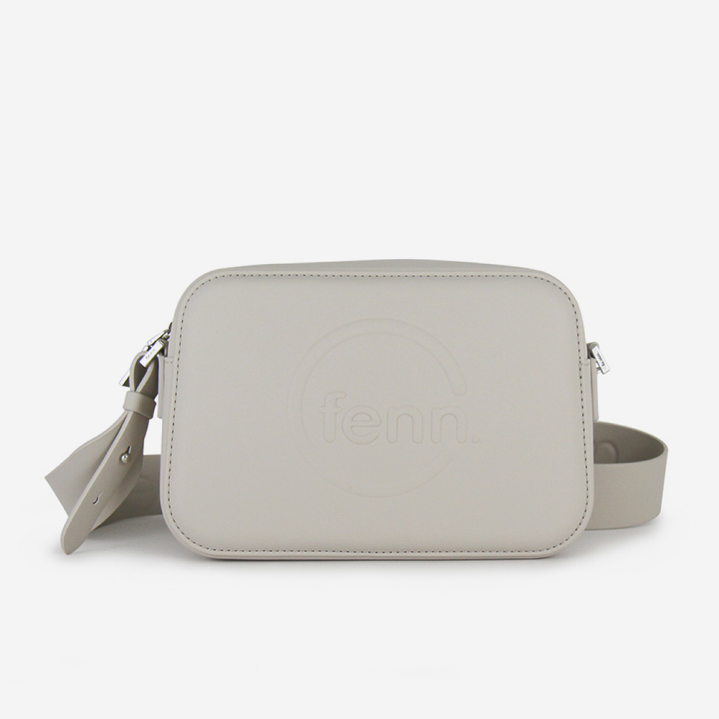 Crossbody Bag - Mushroom Grey - Silver Zip