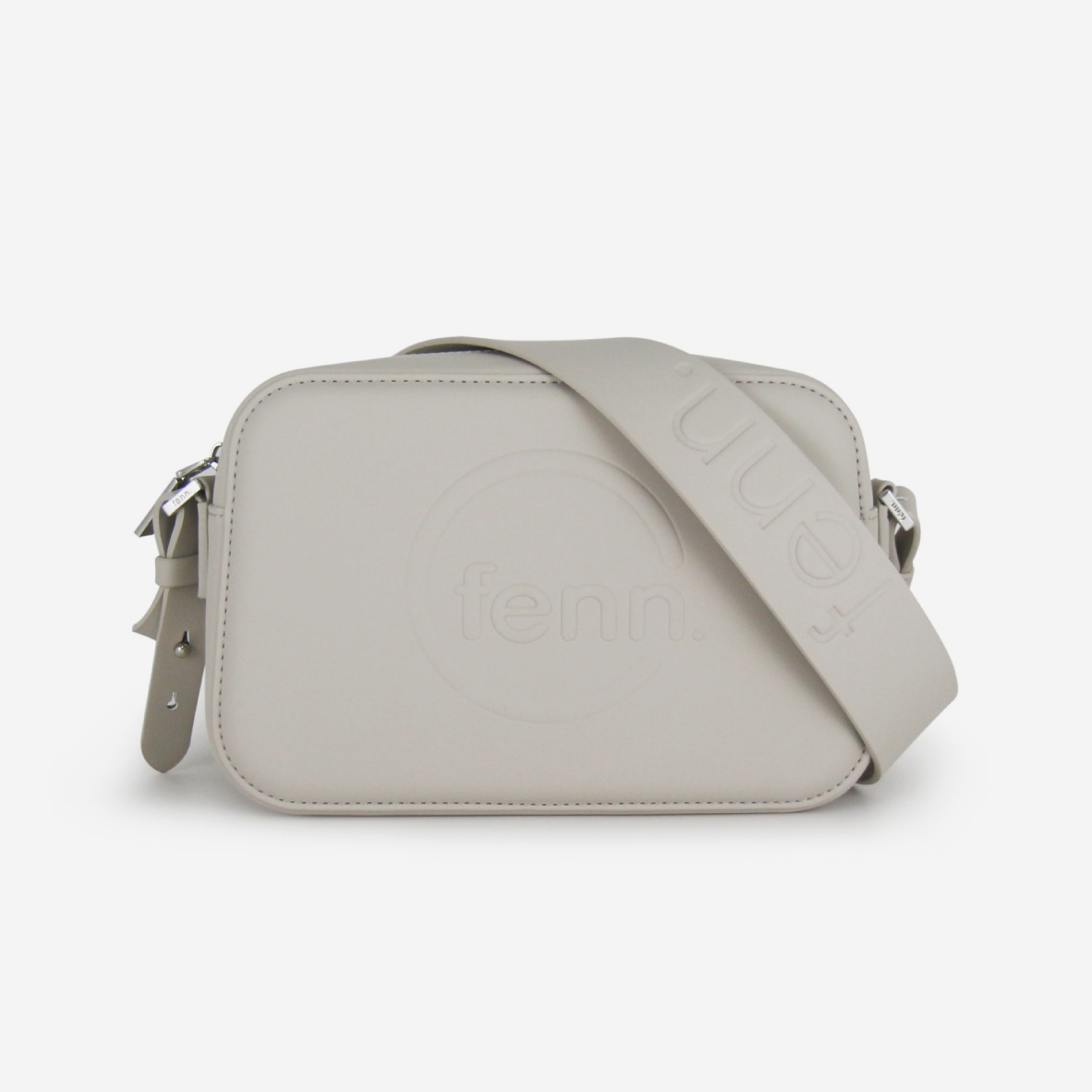 Crossbody Bag - Mushroom Grey - Silver Zip