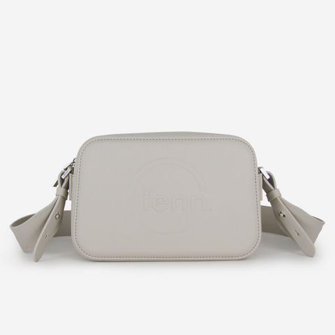 Crossbody Bag - Mushroom Grey - Silver Zip
