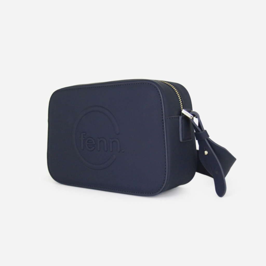 Crossbody Bag - Navy - Gold Zip