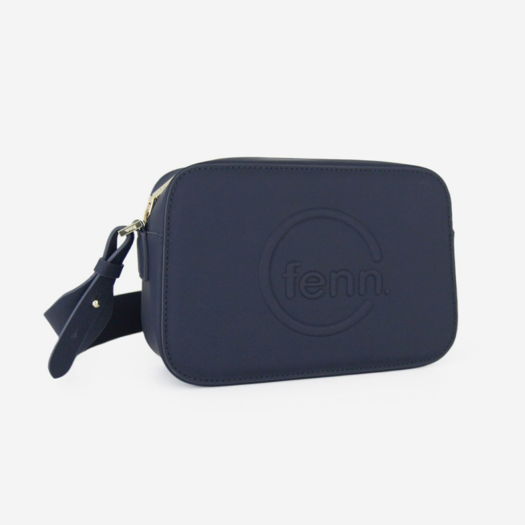 Crossbody Bag - Navy - Gold Zip