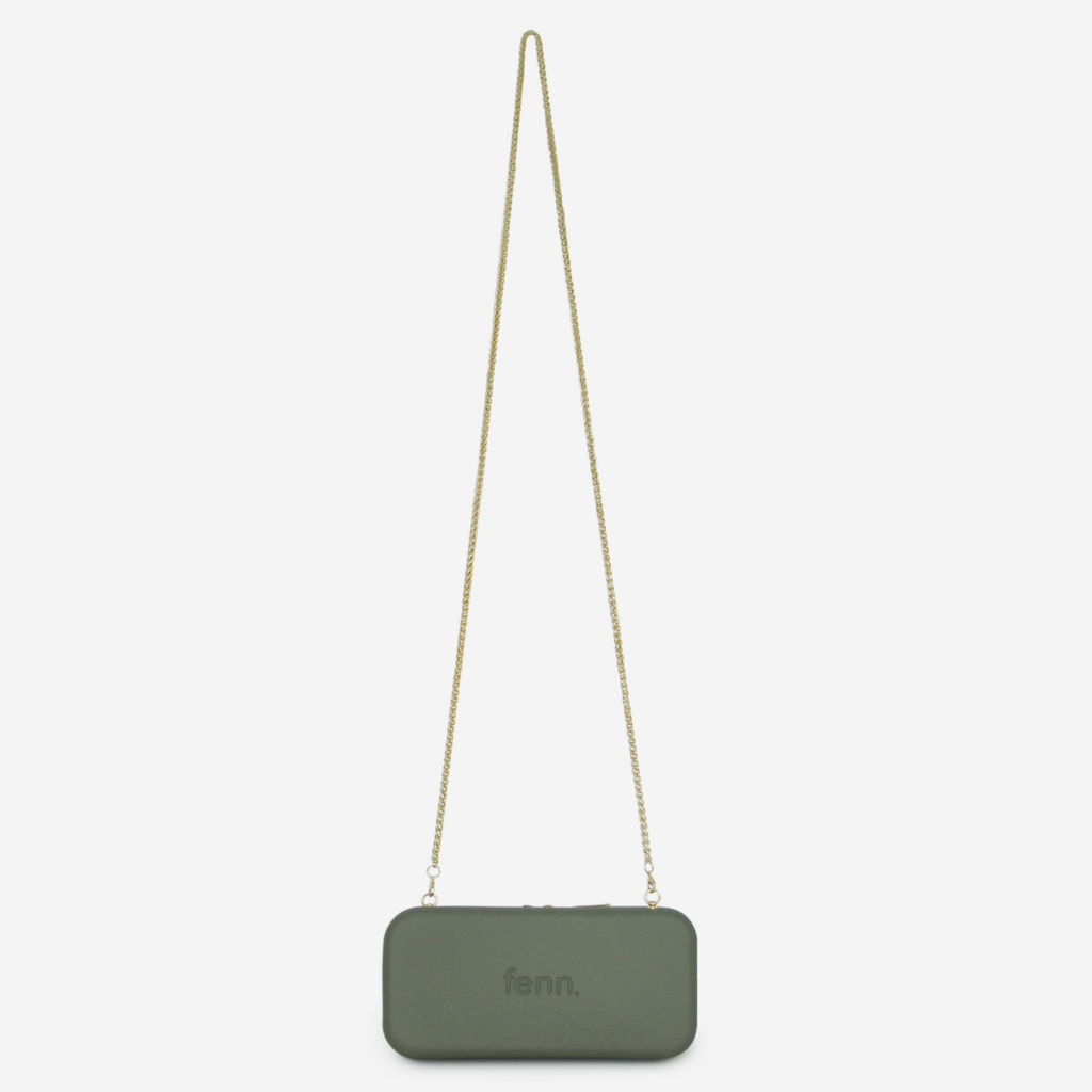 Original Wallet With Gold Chain - Watercress
