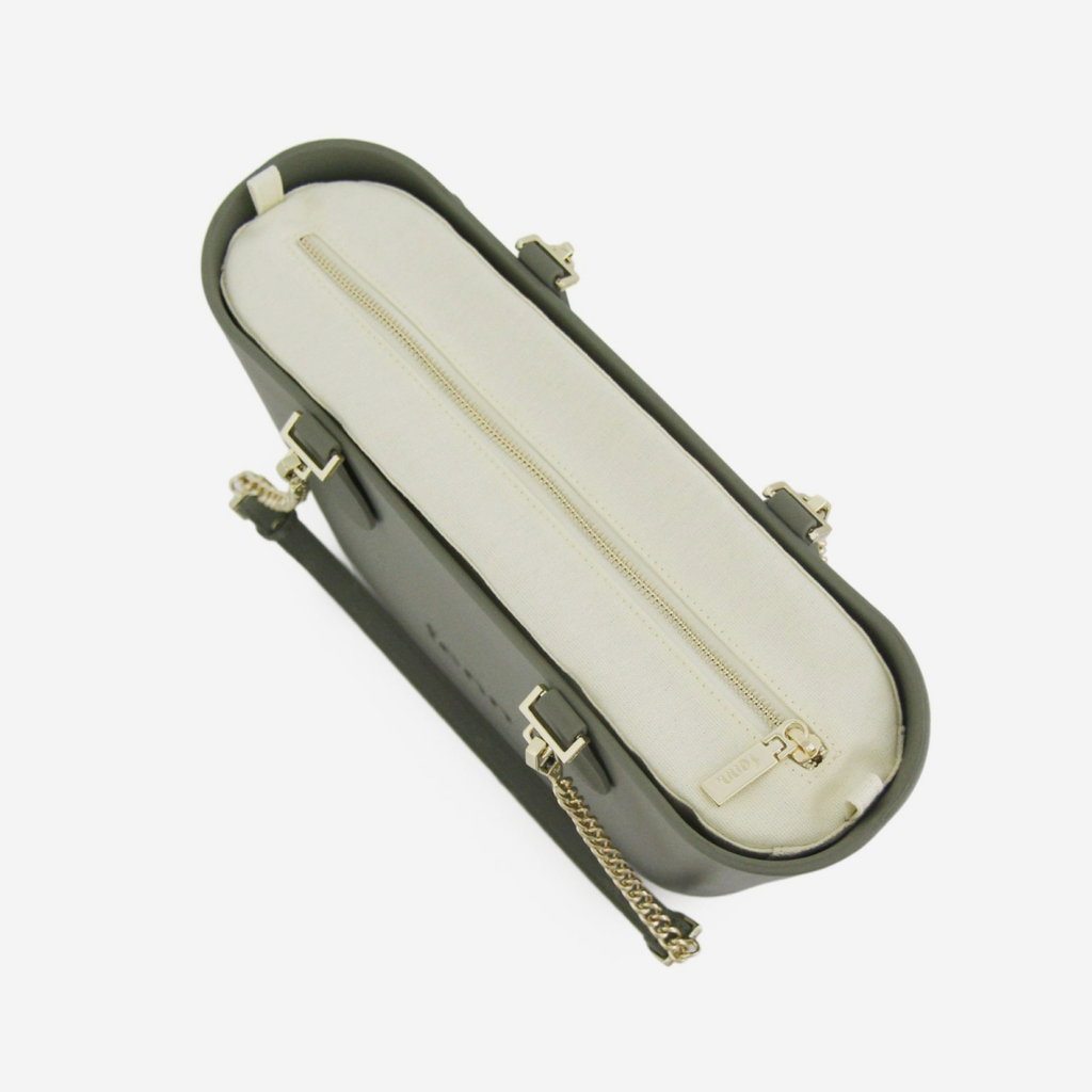 Petite Handbag - Watercress - Beige Inner - Gold Chain