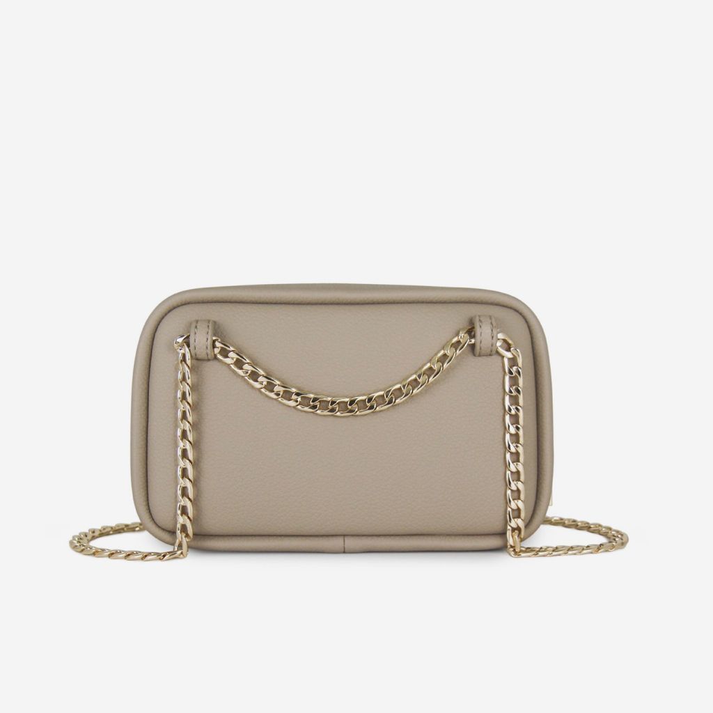 Pouch Bag - Stone - Gold Chain