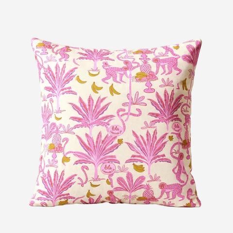 Pink Monkey Scatter Cushion