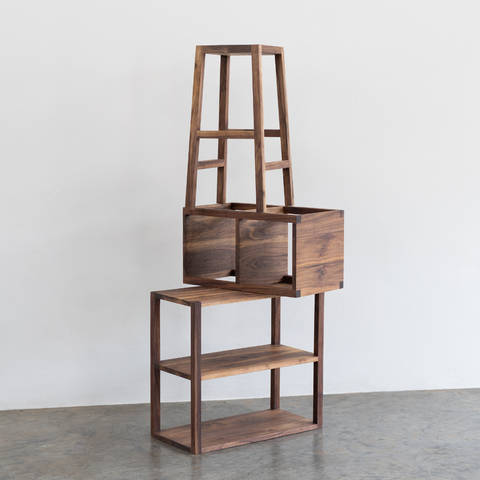 Tetsu Sofa Shelf - Solid Walnut
