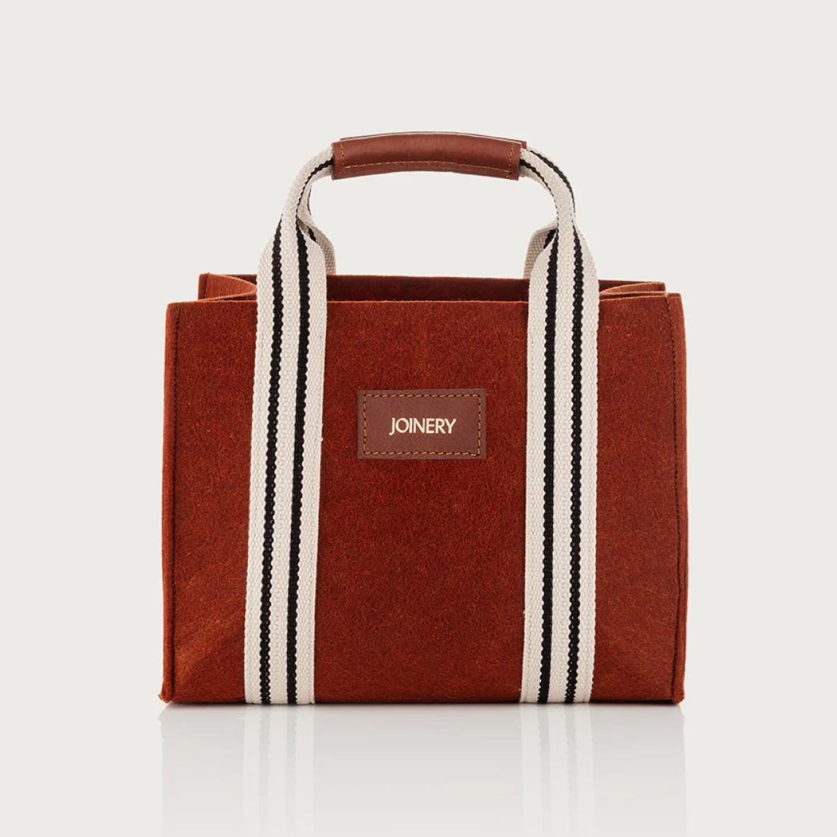 Mini Box Tote - Felt + Leather