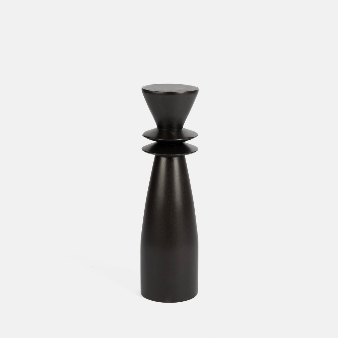 Kalahari Floor Candle Holder - Black