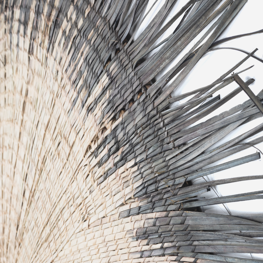 Sun Circle - Natural Cane & Black