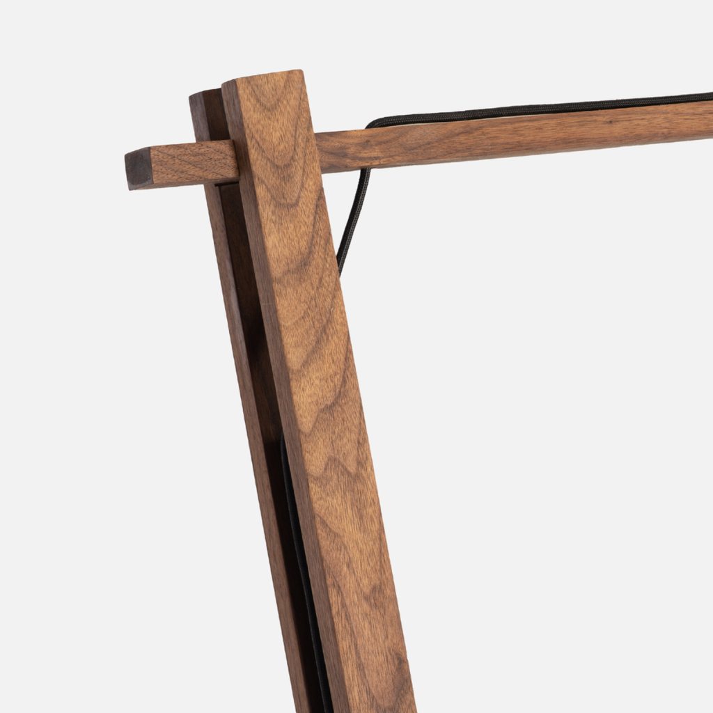 Tetsu Floor Lamp - Walnut / Black Mesh