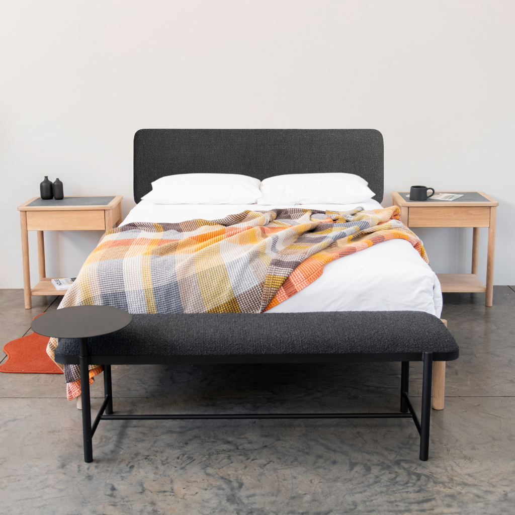 Malmo Bench + Oslo Headboard Combo - Midnight