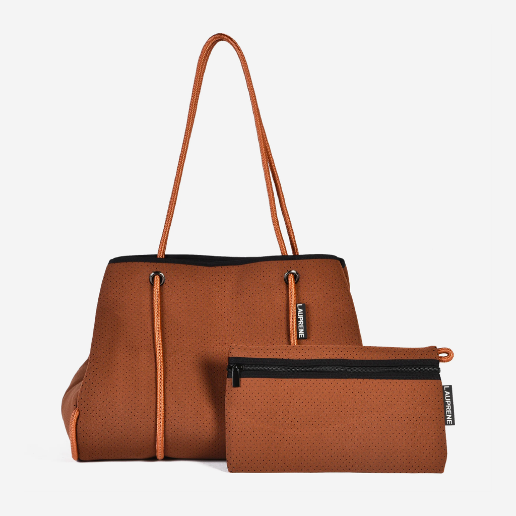 Neoprene Tote Bag - Chocolate
