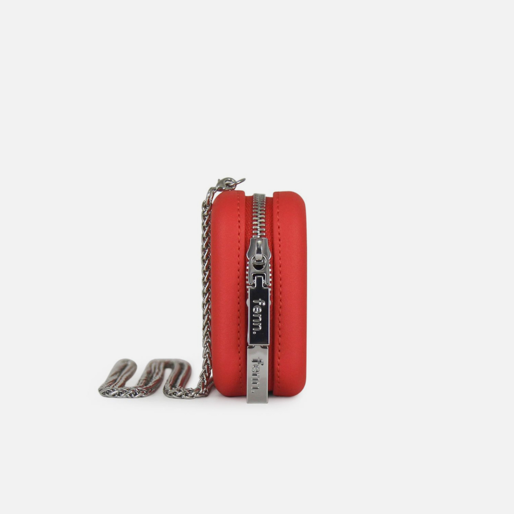 Original Wallet With Gold Chain - Fiery Red