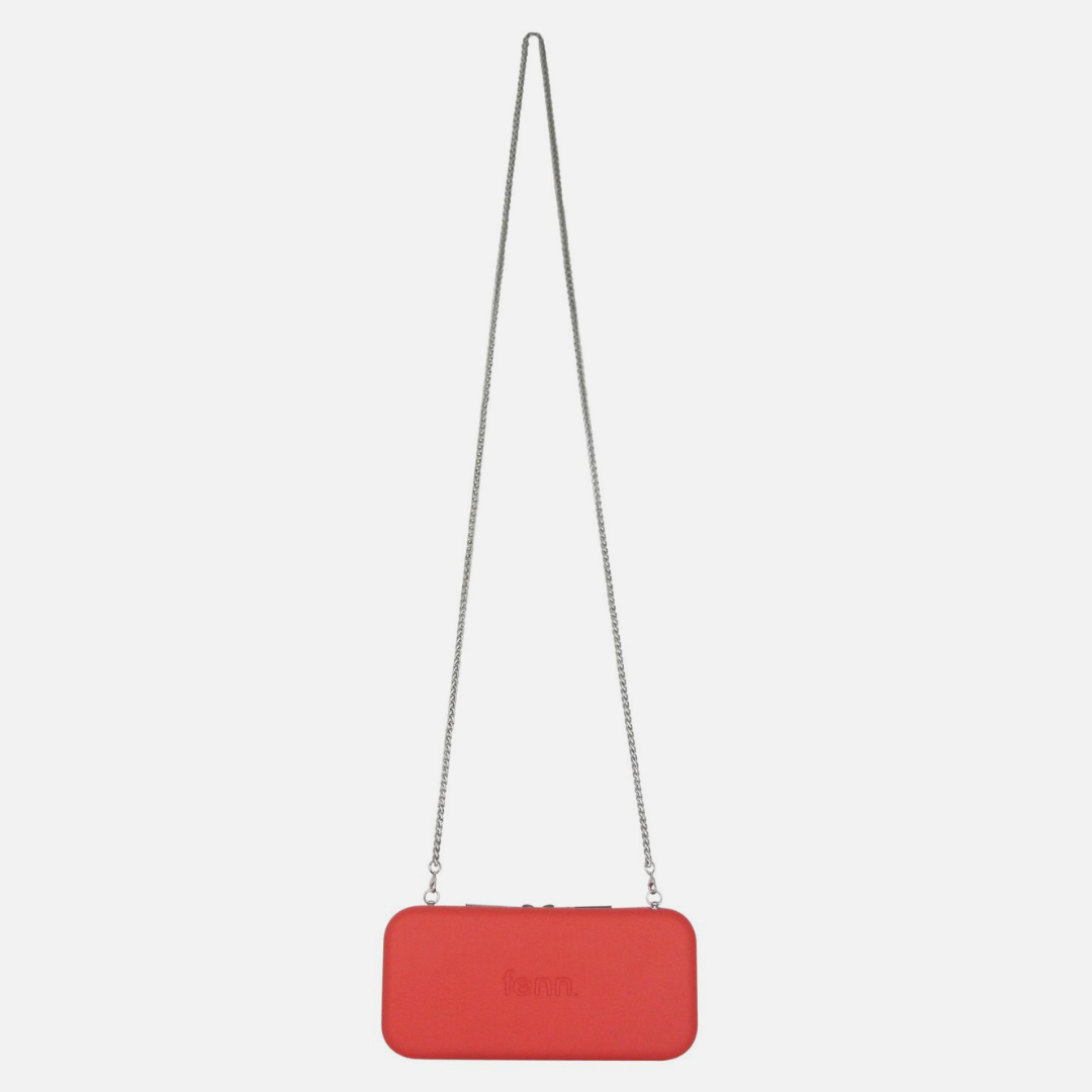 Original Wallet With Gold Chain - Fiery Red