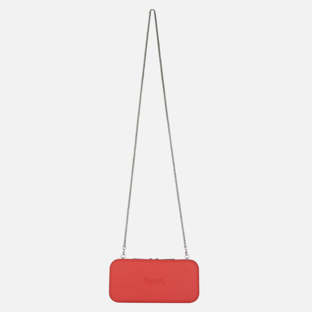 Original Wallet With Gold Chain - Fiery Red